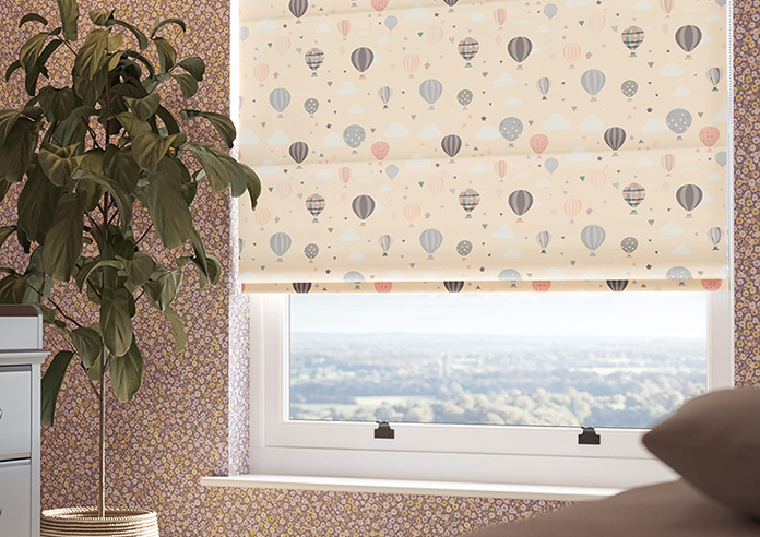 Balloon Festival, Soft Cream - Motorised Roman Blind - Image 5